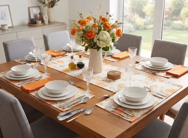 Pack_of_18_Pieces_Cotton_Orange_Floral_Printed_Place_Mat_With_Napkins_for_Dining_and_Center_Table