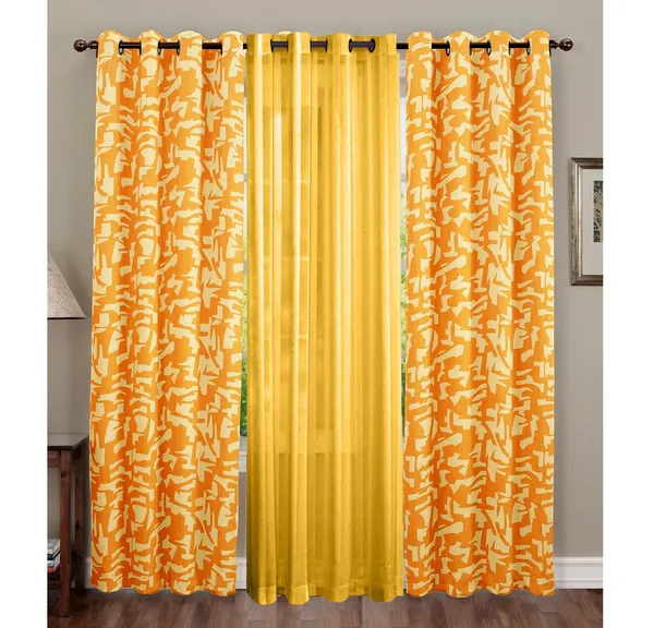 Pack_of_3_Pieces_Cotton_Yellow_Urban_abstract_Printed_Eyelet_Curtain_Set_For_Bedroom_and_Living_Room