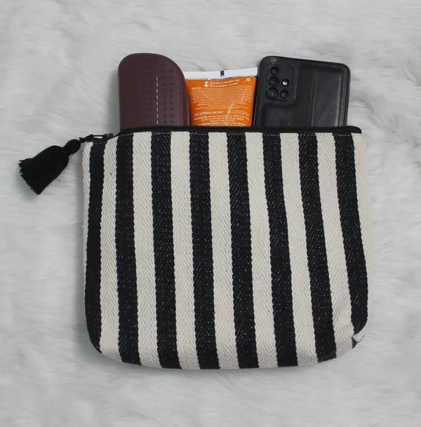 Pack_of_1_Piece_Cotton_Black_Stripe_Villa_Collection_Multi_Utility_Pouch_for_Men,_Women,_Girl,_Boy,_Cosmetic_Bag,_Makeup_Bags,_Travel_Accessories_Organizer