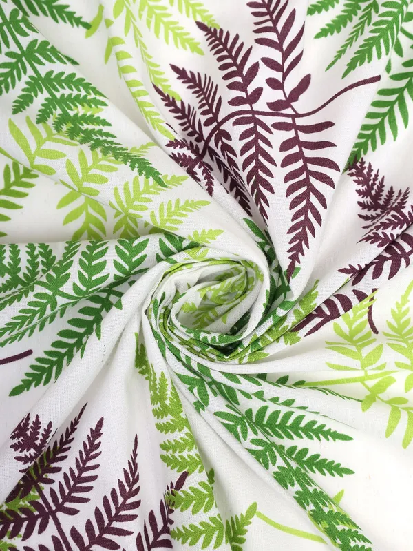Pack_of_2_Pieces_Cotton_Green_Tropical_Leaf_Printed_Eyelet_Curtain_Set_for_Window_and_Door