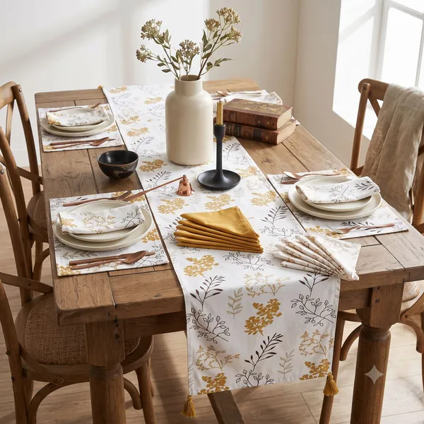 Bloom_Bliss_Printed_Yellow_Table_Runner_With_Place_Mat_and_Napkin-Dining_&_Center_Table_for_Decoration_and_Party