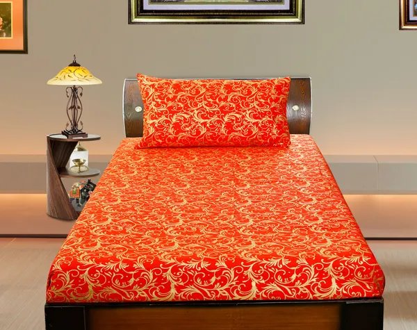 Pack_of_2_&_3_Pieces_Cotton_Red_Gold_Floral_Printed_Bedsheet_Set_With_Pillow_Covers_for_Bedroom,_Guest_Room,_Kids_Room