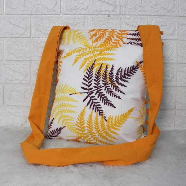 Pack_of_1_Piece_Cotton_Orange_Tropical_Leaf_Printed_Collection_Crossbody_Messenger_Shoulder_Bag_for_Women,_Men,_Girl_&_Boy