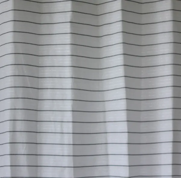 Pack_of_3_Pieces_Cotton_White-Black_Pin_Stripe_Pompom_Collection_Eyelet_Curtain_Set_For_Bedroom_and_Living_Room
