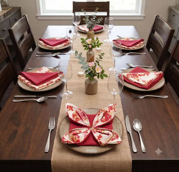 Pack_of_12_Pieces_Cotton_Maroon_Floral_Printed_and_Plain_Napkin_Set_for_Dining_and_Kitchen