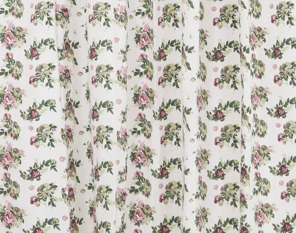 Pack_of_3_Cotton_Green_Rose_Printed_With_Plain_Eyelet_Curtain_Set_for_Window_and_Door