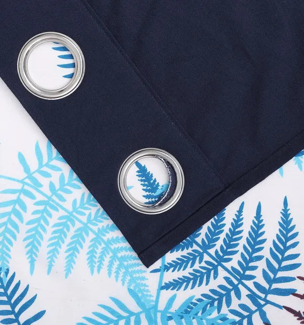 Pack_of_2_Pieces_Cotton_Blue_Tropical_Leaf_Printed_Eyelet_Curtain_Set_for_Window_and_Door