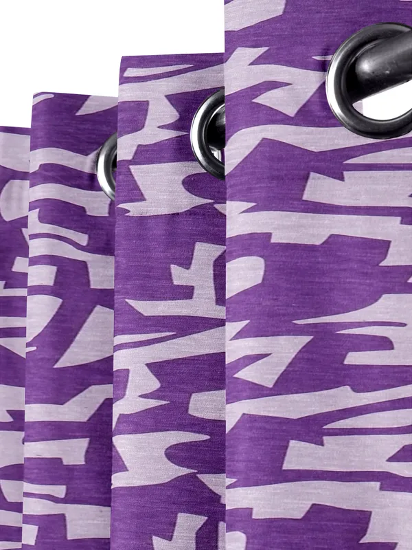 Pack_of_3_Pieces_Cotton_Purple_Urban_abstract_Printed_Eyelet_Curtain_Set_For_Bedroom_and_Living_Room