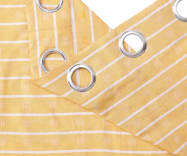 Pack_of_2_Cotton_Lemon_Yellow_Check_Reflection_Collection_Eyelet_Curtainfor_Window_and_Door