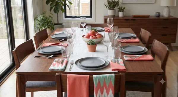 Pack_of_12_Pieces_Cotton_Coral_Ternion_Printed_and_Plain_Napkin_Set_for_Dining_and_Kitchen