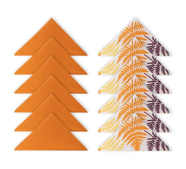 Pack_of_13,19_&_25_Cotton_Orange_Tropical_Leaf_Collection_With_Place_Mat_&_Napkins-for_Dining_and_Center_Table