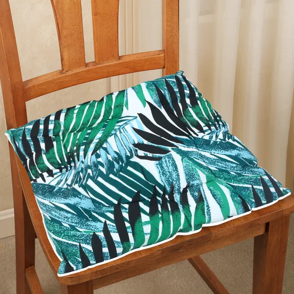 Pack_of_1_Piece_Cotton_Green_Tropical_Leaf_Printed_Chair_Pad_for_Chair_&_Floor
