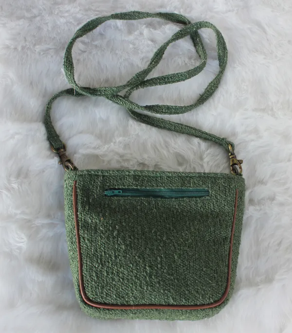 Pack_of_1_Piece_Polyester_Green_Delta_Boucle_Collection_Sling_Bag_for_Girl_and_Women