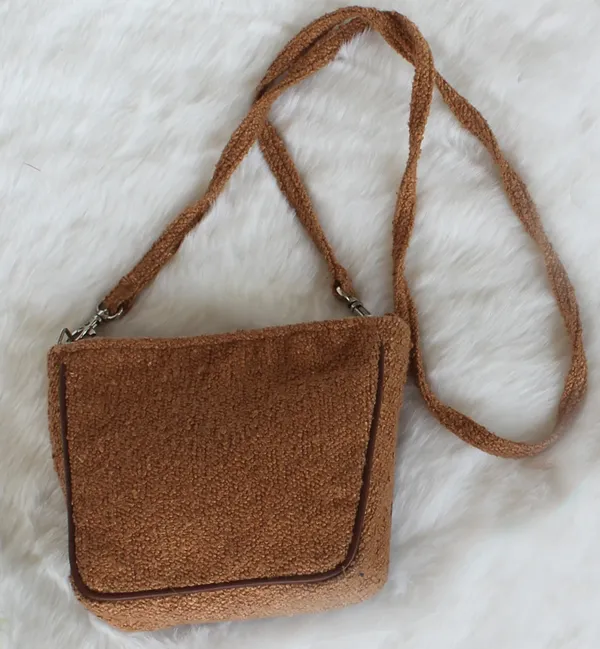 Pack_of_1_Piece_Polyester_Beige_Delta_Boucle_Collection_Sling_Bag_for_Girl_and_Women