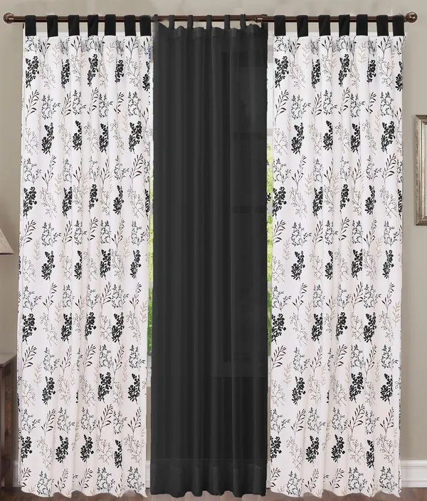 Pack_of_3_Pieces_Cotton_Midnight_Black_Bloom_Bliss_Printed_Collection_Tab_Top_Curtain_Set_For_Bedroom_and_Living_Room