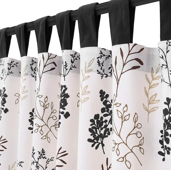 Pack_of_3_Pieces_Cotton_Midnight_Black_Bloom_Bliss_Printed_Collection_Tab_Top_Curtain_Set_For_Bedroom_and_Living_Room