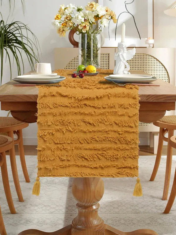 Pack_of_1_Piece_Cotton_Yellow_Boho_Fringes_Collection_Table_Runner_for_Dining_&_Center_Table