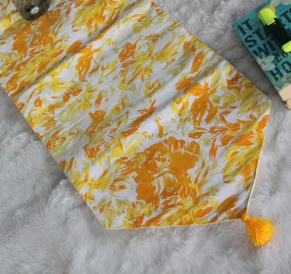Pack_of_1_Piece_Cotton_Yellow_Rosy_Reflections_Collection_Table_Runner_For_Dining_&_Center_Table