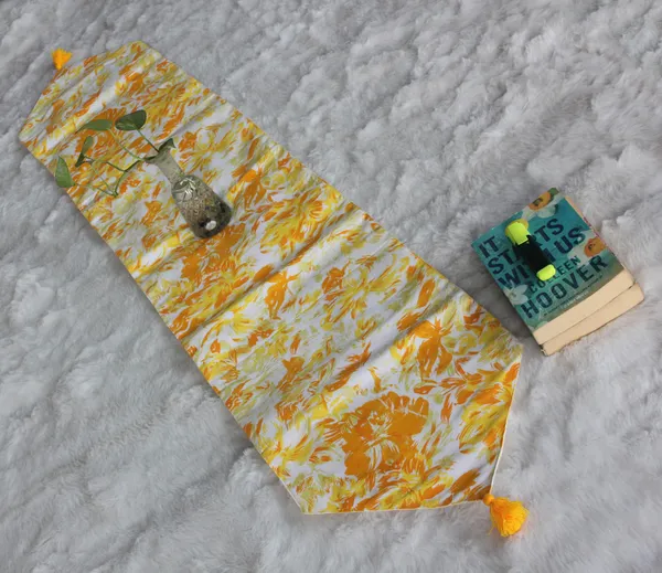 Pack_of_1_Piece_Cotton_Yellow_Rosy_Reflections_Collection_Table_Runner_For_Dining_&_Center_Table