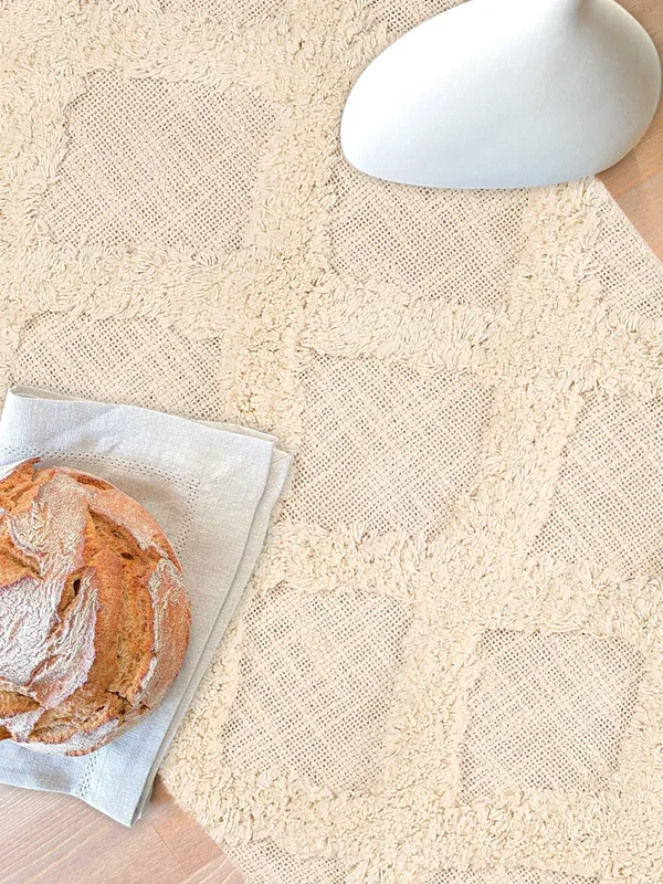 Pack_of_1_Piece_Cotton__Cream_Tufted_Harmony_Collection_Table_Runner_For_Dining_&_Center_Table