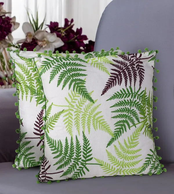 Pack_of_2_Piece_Cotton_Green_Tropical_Leaf_Collection_Cushion_Cover_for_Living_Room_and_Bedroom