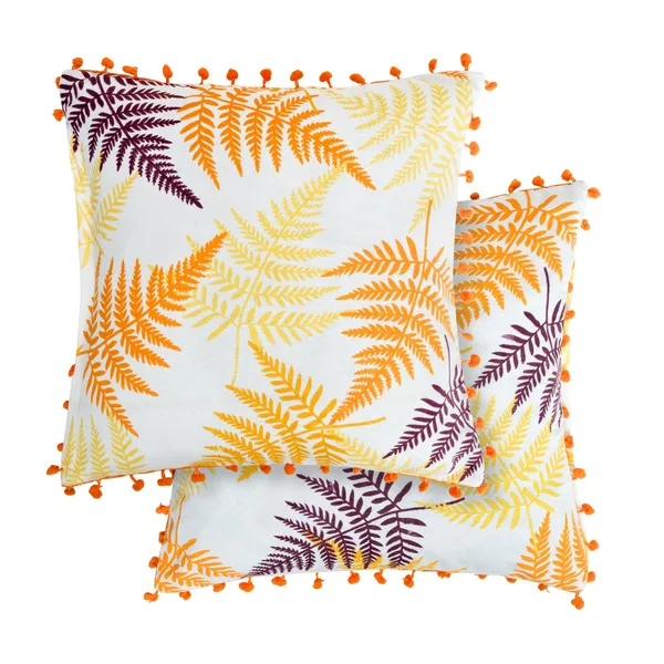 Pack_of_2_Piece_Cotton_YellowTropical_Leaf_Collection_Cushion_Cover_for_Living_Room_and_Bedroom