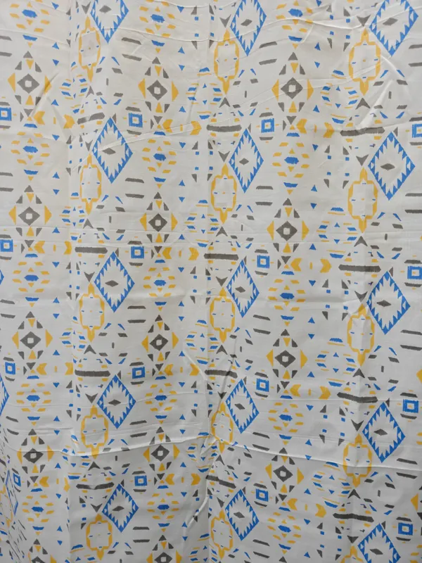 Pack_of_2_Pieces_Cotton_Grey_Tribal_Diamond_Collection_(Window_&_Door)_For_Bedroom_and_Living_Room