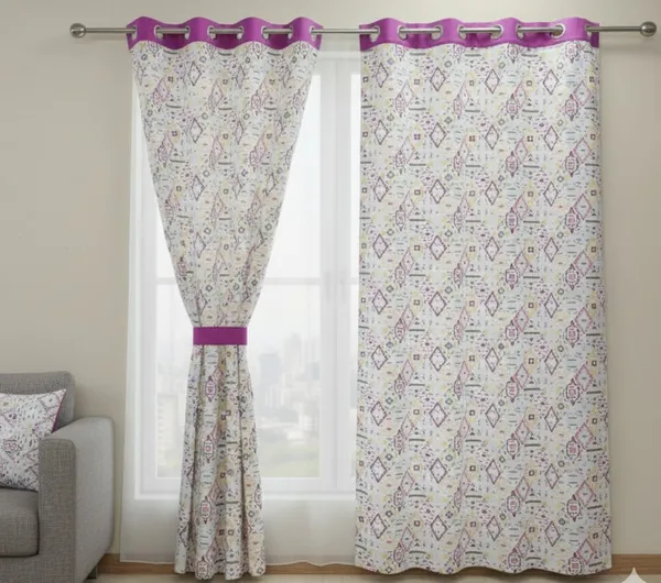 Pack_of_2_Pieces_Cotton_Rani_Tribal_Diamond_Collection_(Window_&_Door)_For_Bedroom_and_Living_Room