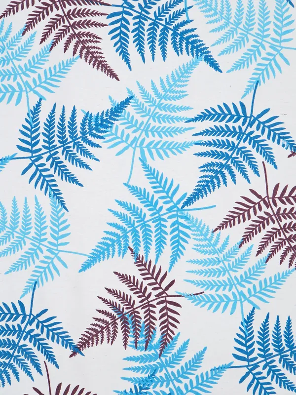 Pack_of_2_Pieces_Cotton_Turqouise_Tropical_Leaf_Printed_Eyelet_Curtain_Set_for_Window_and_Door