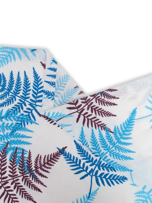 Pack_of_2_Pieces_Cotton_Turqouise_Tropical_Leaf_Printed_Eyelet_Curtain_Set_for_Window_and_Door