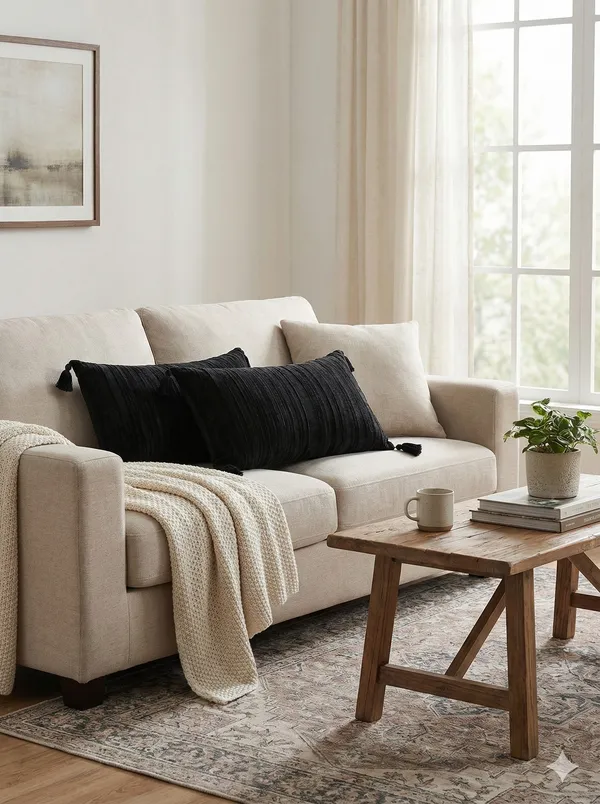 Pack_of_2_Pieces_Polyester_Black_Modern_Farmhouse_Crush_Velvet_Collection_Cushion_Cover-For_Living_room_&_Bedroom