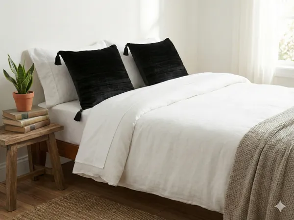 Pack_of_2_Pieces_Polyester_Black_Modern_Farmhouse_Crush_Velvet_Collection_Cushion_Cover-For_Living_room_&_Bedroom