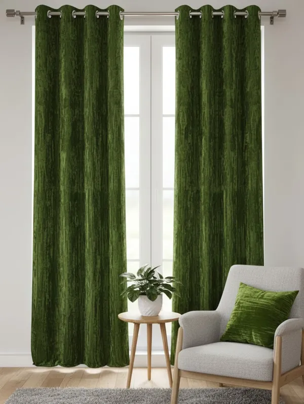 Pack_of_2_Pieces_Polyester_Green_Modern_Farmhouse_Crush_Velvet_for_Window_&_Door_Curtain_for_Bedroom_and_Living_Room
