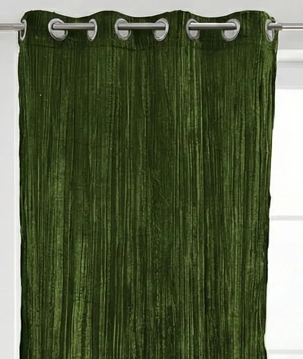 Pack_of_2_Pieces_Polyester_Green_Modern_Farmhouse_Crush_Velvet_for_Window_&_Door_Curtain_for_Bedroom_and_Living_Room
