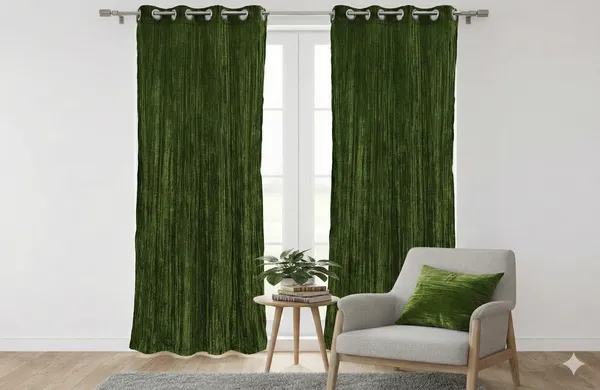 Pack_of_2_Pieces_Polyester_Green_Modern_Farmhouse_Crush_Velvet_for_Window_&_Door_Curtain_for_Bedroom_and_Living_Room