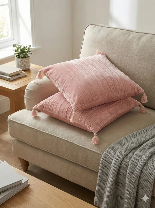 Pack_of_2_Pieces_Polyester_Pink_Modern_Farmhouse_Crush_Velvet_Collection_Cushion_Cover-For_Living_room_&_Bedroom
