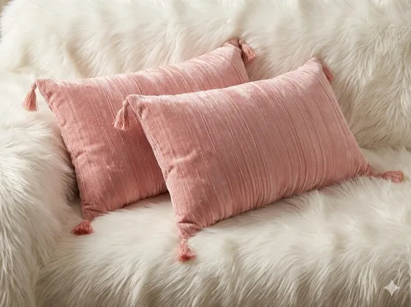 Pack_of_2_Pieces_Polyester_Pink_Modern_Farmhouse_Crush_Velvet_Collection_Cushion_Cover-For_Living_room_&_Bedroom
