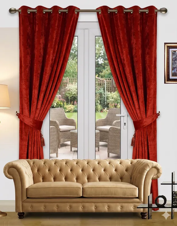 Pack_of_2_Pieces_Polyester_Rust_Crush_Gromment_Curtain