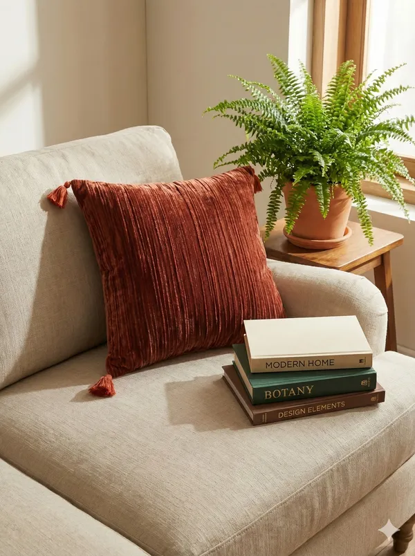 Pack_of_2_Pieces_Polyester_Rust_Modern_Farmhouse_Crush_Velvet_Collection_Cushion_Cover-For_Living_room_&_Bedroom