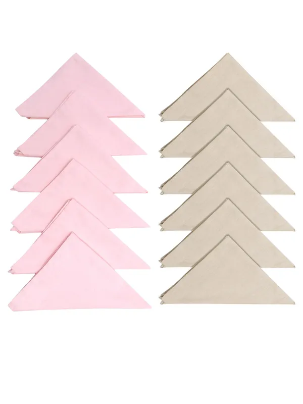 Pack_of__6_Piece_and_18_Pieces_Cotton_Pink_Arizona_ikatee_Collection_Place_Mat_With_Napkin-For_Dinning_Table,_Center_Room_and_Kitchen