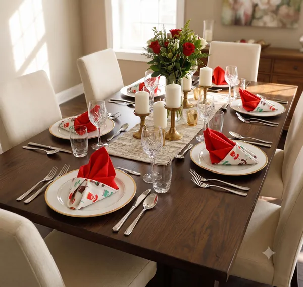 Pack_of_12_Pieces_Cotton_Red_Floral_Printed_and_Plain_Napkin_Set_for_Dining_and_Kitchen