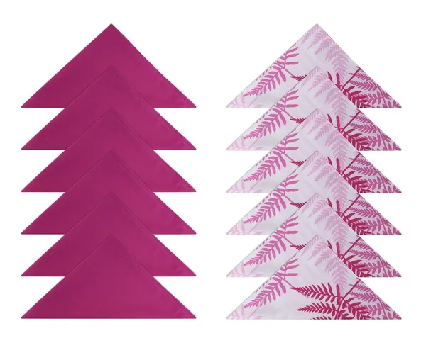 Pack_of_13,19_&_25_Cotton_Purple_Tropical_Leaf_Collection_With_Place_Mat_&_Napkins-for_Dining_and_Center_Table