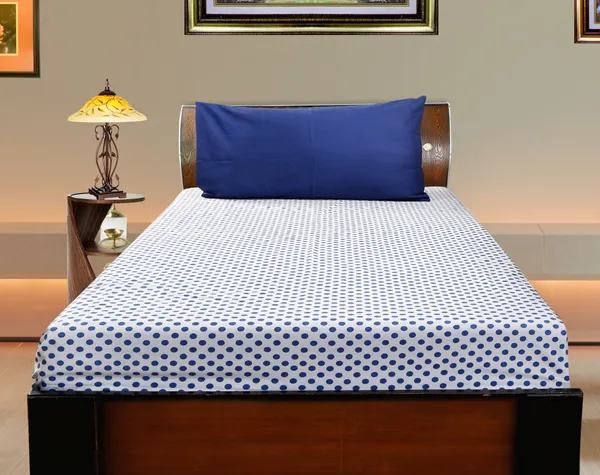 Pack_of_2_&_3_Pieces_Cotton_Blue_Polka_Dot_Printed_Bedsheet_Set_With_Pillow_Covers_for_Bedroom,_Guest_Room,_Kids_Room