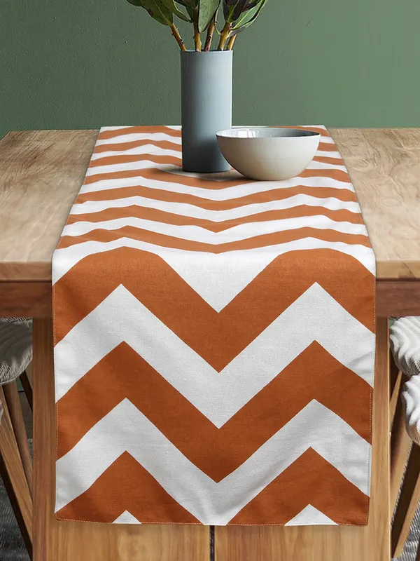 Cotton_Chevron_Printed_Orange_Table_Runner_With_Place_Mat_and_Napkin-Dining_&_Center_Table_for_Decoration_and_Party