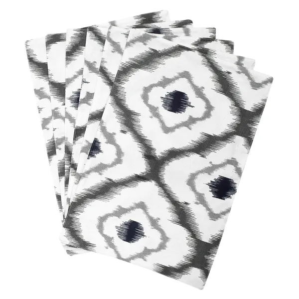 Cotton_3_Ikat_Printed_Grey_Table_Runner_With_Place_Mat_and_Napkin-Dining_&_Center_Table_for_Decoration_and_Party