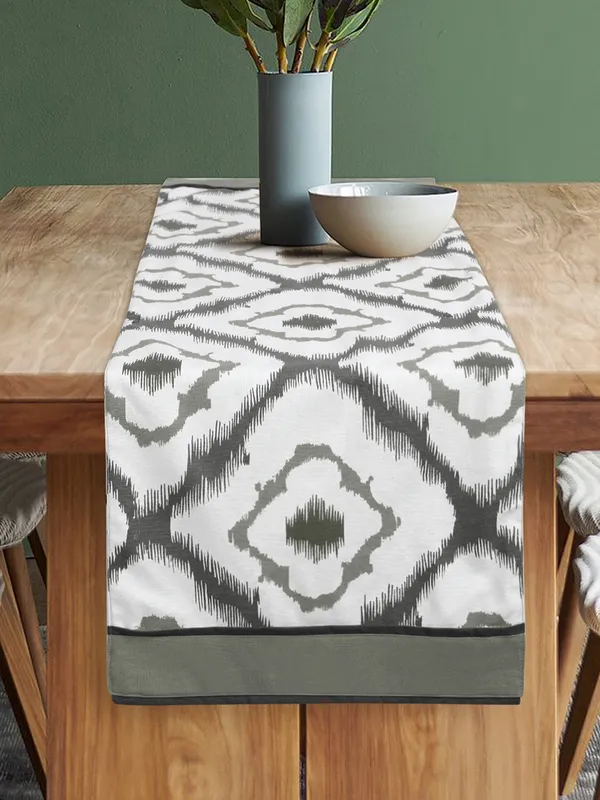 Cotton_3_Ikat_Printed_Grey_Table_Runner_With_Place_Mat_and_Napkin-Dining_&_Center_Table_for_Decoration_and_Party