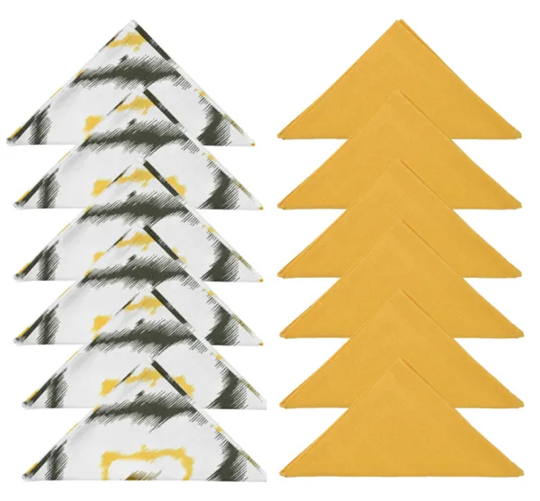Cotton_3_Ikat_Printed_Yellow_Table_Runner_With_Place_Mat_and_Napkin-Dining_&_Center_Table_for_Decoration_and_Party