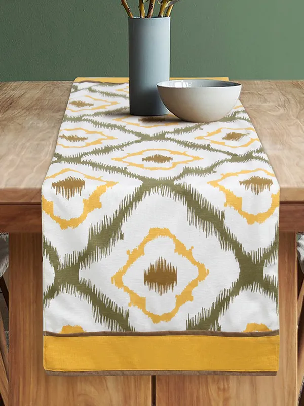 Cotton_3_Ikat_Printed_Yellow_Table_Runner_With_Place_Mat_and_Napkin-Dining_&_Center_Table_for_Decoration_and_Party
