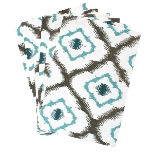 Cotton_3_Ikat_Printed_Blue_Table_Runner_With_Place_Mat_and_Napkin-Dining_&_Center_Table_for_Decoration_and_Party