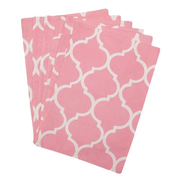 Cotton_Ogee_Printed_Pink_Table_Runner_With_Place_Mat_and_Napkin-Dining_&_Center_Table_for_Decoration_and_Party